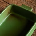 thumbnail image 4 of Simple Rectangular Plate Vintage Rough Ceramic Double Ear Baking Plate Kiln Glaze Oven Microwave Baking Plate, 4 of 5