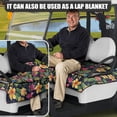 thumbnail image 5 of Whosucclay Tropical Plants Anti-Scratch Golf Cart Seat Cover, 4 Pockets Comfort Golf Cart Seat Protector for Yamaha EZGO Club Car, 52.36" x 32.28", 5 of 7