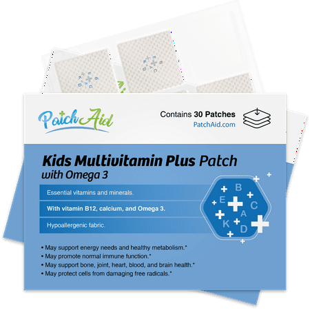 Kids Multivitamin Plus Topical Patch with Omega-3 by PatchAid Size: 3-Month Supply