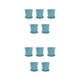 thumbnail image 4 of Baohd 5pcs/set Premium Orchid Care Clear Plastic Flower Pot Set With Ventilation Blue 2Set, 4 of 6