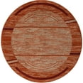 thumbnail image 2 of Rugs.com Equinox Collection Rug – 8' Round Terracotta Low Rug Perfect For Kitchens, Dining Rooms, 2 of 9