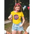 thumbnail image 2 of American Babe Groovy Style T-Shirt Women -Image by Shutterstock, Female XX-Large, 2 of 4