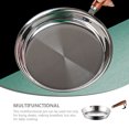 thumbnail image 3 of unbranded Sartén Práctica De Metal Plateado Con Asa Aislante Para Uso En Exteriores Y Cocina Diaria, 3 of 8
