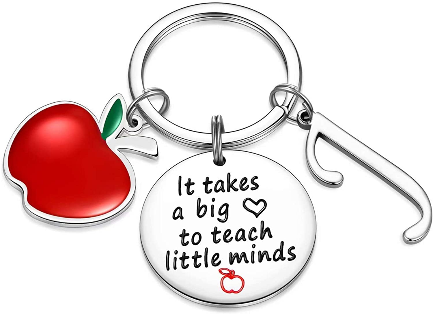 TEACHER THANK YOU GIFT 'It takes a big heart to teach little Minds' Keyring