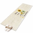 thumbnail image 2 of Sunflower 2'x6' Runner Rug, Vintage Botanical Washable Non-Slip Area Rugs for Hallway Kitchen Floor Bedroom Entryway, StainResistant Laundry Carpet Decoration Indoor Mat Farmhouse Flowers, 2 of 9