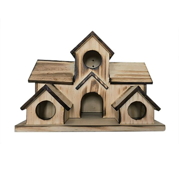 fsxdhpcsgfc Bird Bird For Outside Hummingbird With 6 Hole Hanging Big Birdhouse Wooden Hummingbird Stain Glass Hummingbird Heated Hummingbird Feeder Heater