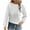 White, variant on Dxzfnsa Womens Tops Trendy Dressy Casual Long Sleeve Shirts Crewneck Basic T Shirts Solid Loose Textured Outfits Blouses