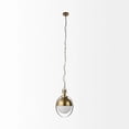 thumbnail image 2 of Gold Metal Sphere Pendant Hanging Light, 2 of 9