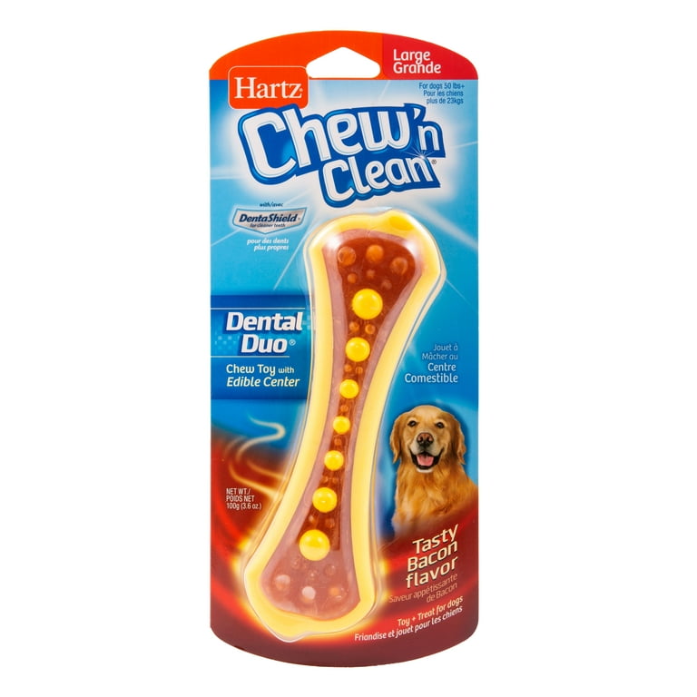 Hartz Chew n Clean Dental Duo Dog Toy Large Color May Vary