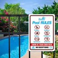 thumbnail image 5 of Metal Swimming Pool Sign Attention No Diving Shallow Water Sign 12" x 16" inch Aluminum Fade Resistance Indoor/Outdoor Use, 5 of 5
