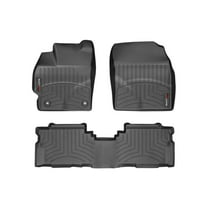 WeatherTech Custom Fit FloorLiners compatible with 2012-2017 Toyota Prius V - 1st & 2nd Row, Black