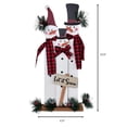 thumbnail image 2 of Letrero navideño Grace Home con diseño familiar de muñecos de nieve para decoración de sobremesa, 2 of 7
