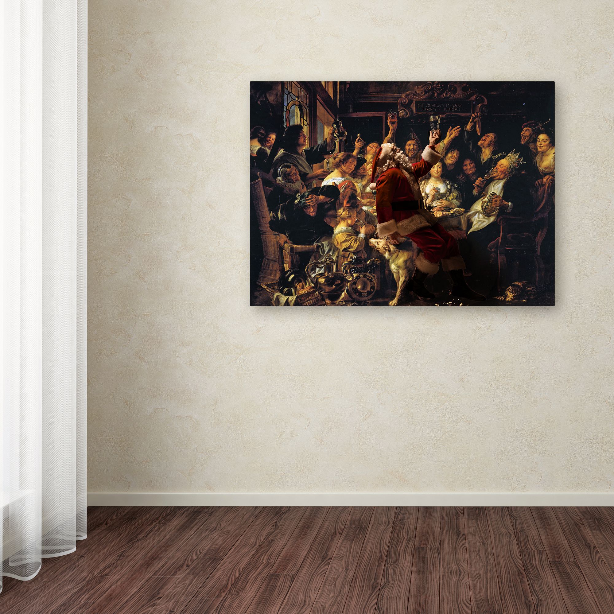 Trademark Fine Art 'Jordaens-The King Drinks' Canvas Art by Ed Wheeler