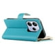 thumbnail image 3 of Funda cartera GANGXUN para Xiaomi Redmi Note 14 4G , cuero PU con tarjetero, cremallera, correa de mano, soporte y protección 1272°, 3 of 6