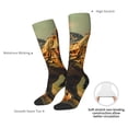 thumbnail image 4 of Fotbe Realistic Style Forest Dinosaur Calcetas Divertidas Estampadas para Hombre y Mujer, Calcetas de Algodón hasta la Rodilla para Caminar, Correr, Enfermería y Embarazo, 4 of 6