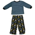 thumbnail image 2 of Batman Hero Pose and All Over Heads and Symbols Infant Pajama Set-18 Months, 2 of 2