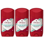 Pack of (3) Old Spice High Endurance Deodorant Pure Sport - 2.25 oz Stick