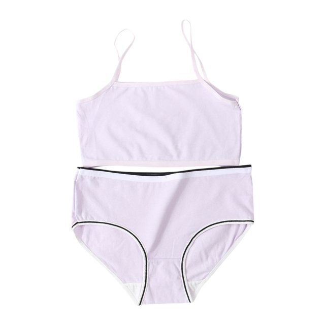 Girls Two Piece Swimsuits Bikini Set Spaghetti Straps Color Block Teen Girl Swimwear 7-14 Years