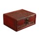 thumbnail image 1 of Caja de joyas vintage de madera - Mini cerradura metálica, compacta y duradera - Para guardar pendientes, collares y pulseras, 1 of 5