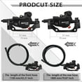 thumbnail image 3 of BUCKLOS HD-E635 Hydraulic Brake set 2-Pistons Front&Rear 1100mm/1800mm E-Bike Electric Power Off Hydraulic Disc Brake Set Aluminum Alloy Caliper Lever for ebike/Scooter/MTB Mountain Bike, 3 of 5