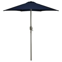 Northlight 7.5' Octagon Outdoor Patio Market Umbrella with Hand Crank - Navy Blue