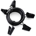 thumbnail image 4 of Curtain Rings with Clips - Set of 36,Interior Diameter 1.26",Fits for 1-Inch Rod - Black, 4 of 7