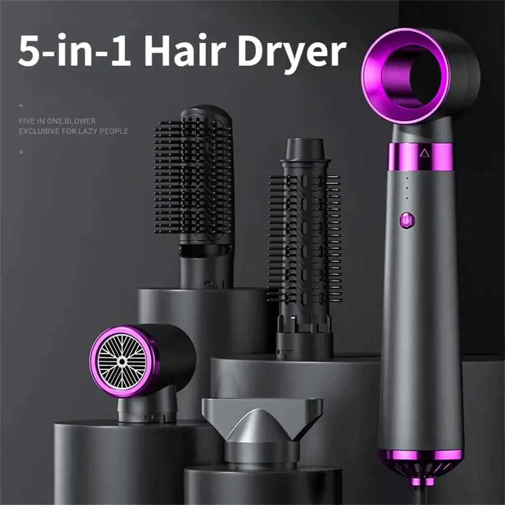 5 in 1 Electric Hair Dryer Hair Straightener Styling Brush Set