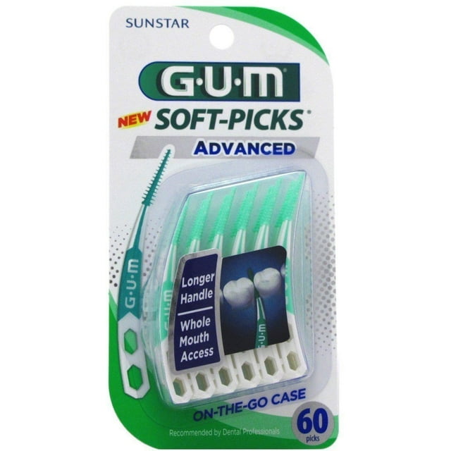 Cepillo Dental GUM Soft-Picks Advanced Paquete de 60 Unidades, 2 Paquetes
