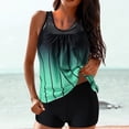 thumbnail image 6 of UPPADA Two Piece Tankini Swimsuits for Women Stripe Floral Print Tummy Control Bathing Suits Modest Swimsuit Swim Top with Shorts Swimsuits Clearance,Green,XL, 6 of 6