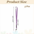 thumbnail image 2 of Uxcell 5 Pack Purple Lanyards for Keys, Breakaway Lanyard for Men and ID Badges Holder, 2 of 6