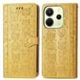 thumbnail image 1 of Funda Cartera FOXDOCK para Xiaomi Redmi Note 14 4G , Flip PU con Relieve de Gatos y Perros, Tarjetero y Soporte, 1 of 6