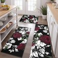 thumbnail image 2 of Pioneer Flower Floral Print Pattern Kitchen Rugs Sets Of 3,Kitchen Runner Rugs Non Skid Washable,Decorative Kitchen Floor Mats for Kitchen,Sink,Laundry,17"x30"+ 17"x47" + 17"x59", 2 of 6