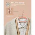 thumbnail image 3 of 50 Pack Velvet Hangers Clothes Hanger with Swivel Hook Non-Slip for Coat Shirt Dress Pants Tie Coral Pink, 3 of 8