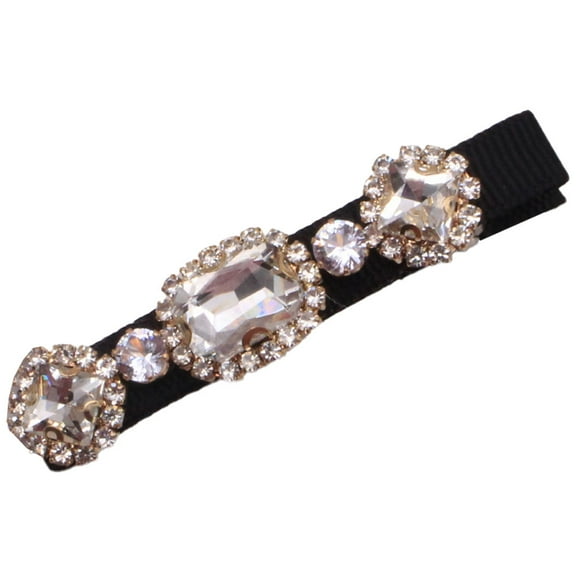 Pinzas para el cabello trenzadas para niñas y mujeres, pasadores de pelo con diamantes de imitación y forma de pico de pato; estilo: estilo 1;