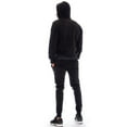 thumbnail image 2 of 9 Crowns Men's Noah Mid-Weight Fleece Lined Sweatsuit Hoodie Pants Set (Small, Black), 2 of 2