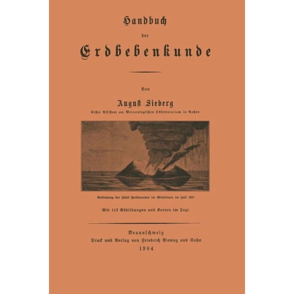 Handbuch Der Erdbebenkunde, (Paperback)