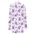 thumbnail image 4 of Cardigan pour Femmes Cardigan à la Mode pour Femmes à Manches Longues à Imprimé Floral Veste Haut Cardigan Court pour Femmes en Liquidation, 4 of 6