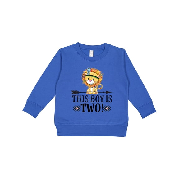 Inktastic 2nd Birthday Tribal Lion Boys Toddler Sweatshirt