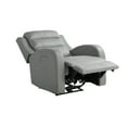 thumbnail image 5 of Relax A Lounger Avery Modern Recliner, Grey Faux Leather, 5 of 17