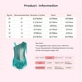 thumbnail image 7 of iiniim Kids Girls Modern Jazz Latin Dance Unitard Tassel Tumbling Sequins Gymnastics Leotard Green 5T, 7 of 7