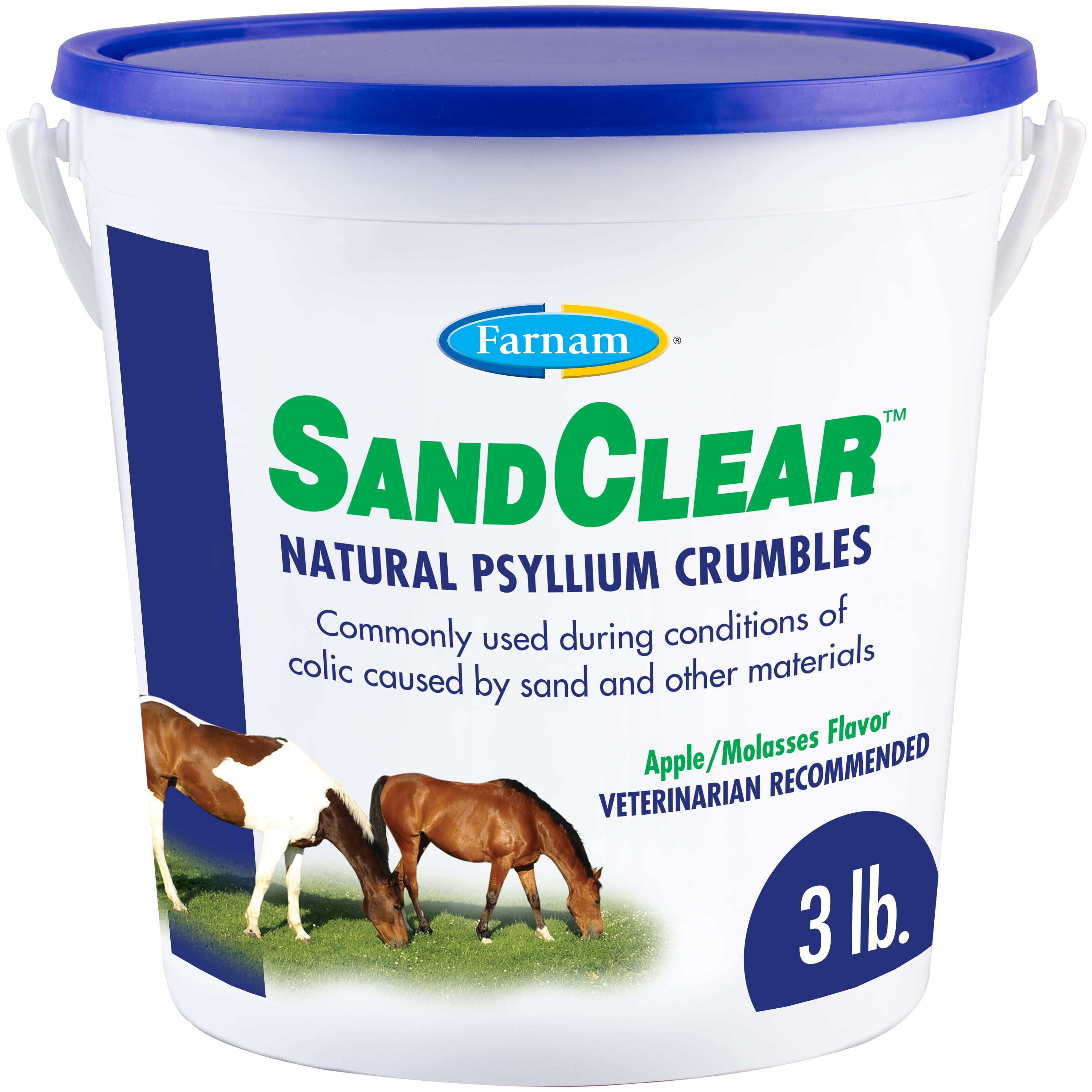 Farnam Sand Clear Natural Psyllium Crumbles for Horses, Supports the