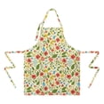 thumbnail image 2 of Pioneer Flower Floral Print Pattern Apron for Women and Men, Cotton Linen Waterproof with Pockets, Adjustable, 33x27 Inch for Kitchen, Gardening, BBQ, Salon, 2 of 6