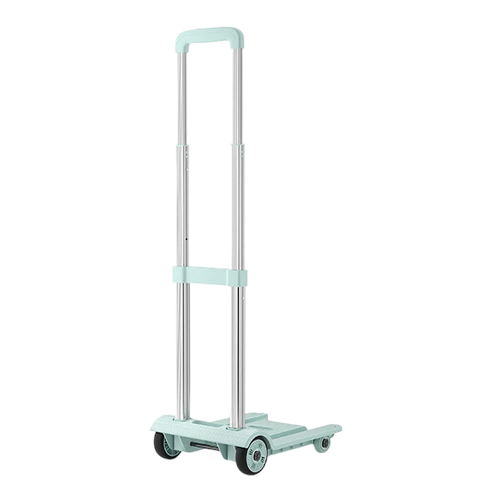 Deeceymbur Folding Hand Truck Trolley Portable Dolly Cart with 4 Wheels Small Pull Cart for Moving Warehousing Shopping Picnic