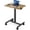 Black, variant on Small Standing Desk, Mobile Stand up Desks with Lockable Wheels, Adjustable Height, 26 Inch Portable Rolling Laptop Computer Desks for Home, Brown