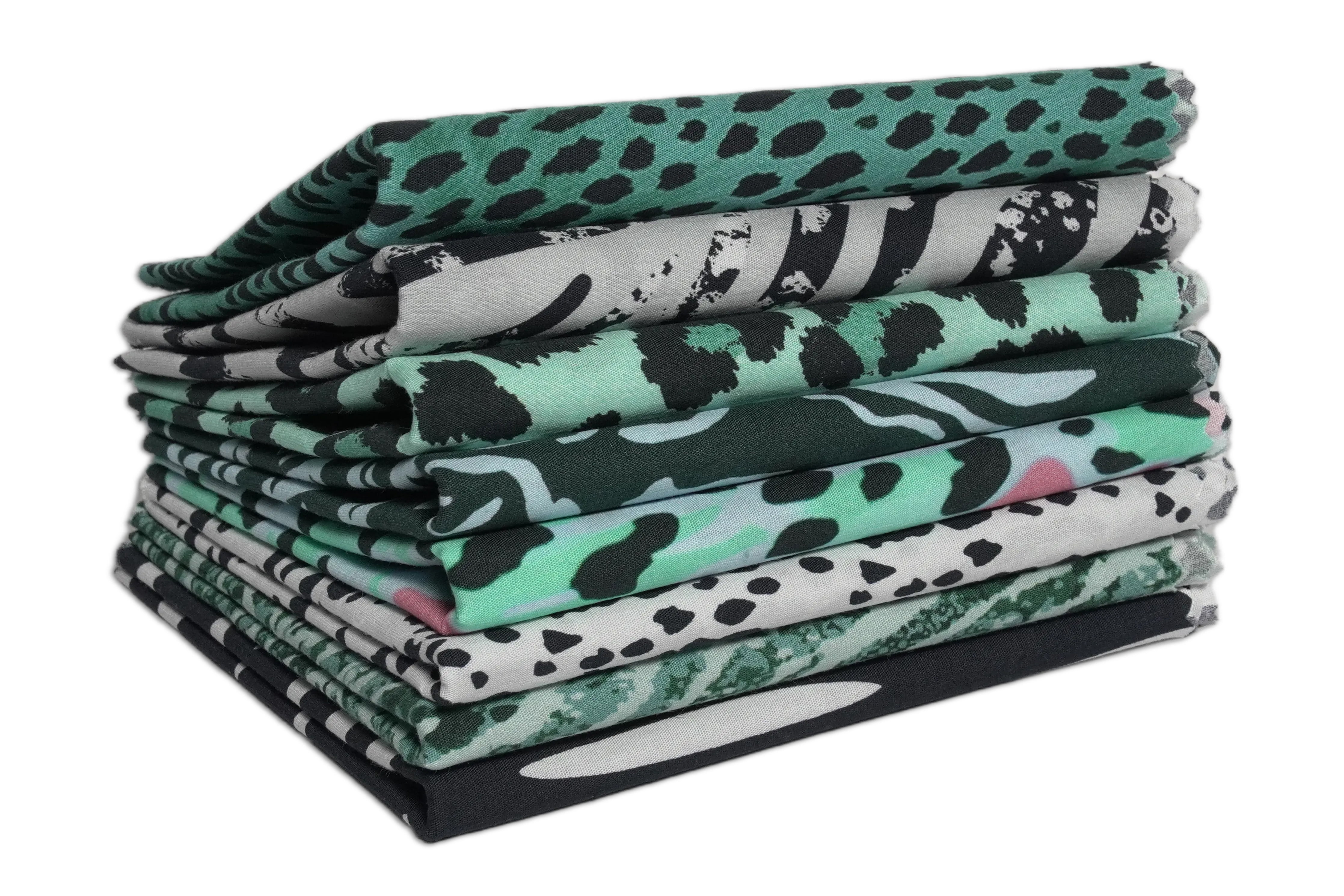 Soimoi 8 Pc Fat Quarter Bundle- Animal Skin Print 18"x 22" DIY Patchwork- 100% Cotton Pre-Cut Quilting Fabric