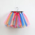 thumbnail image 2 of Utlike Girls Skirts Kids Holiday Party Dance Colourful Layered Puffy Tutu Tulle Skirt Elegant Mini Skirt For Girl Size 10 Years-12 Years, 2 of 3