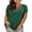 Blackish green, variant on Dellytop Womens Short Sleeve V Neck Criss Cross T-Shirt Plus Size
