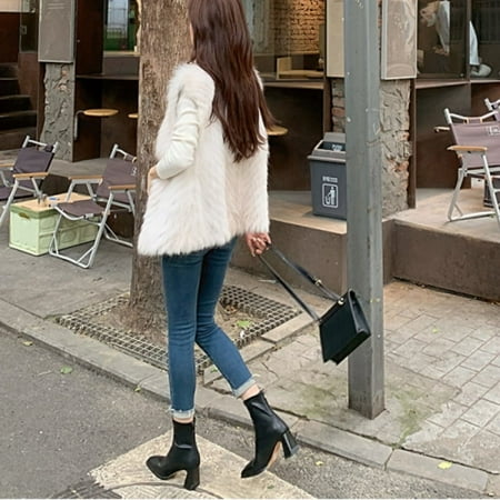 

Maillard Style French Style High Heel Boots 2024 Autumn and Winter New Square Head Stretch Thin Boots Chunky Heel Women s Boots