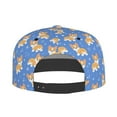 thumbnail image 4 of Gaeub Kawaii Corgi Flat Bill Snapback Hats Baseball Caps with Adjustable for Running Workouts and Outdoor Activities, 4 of 9