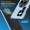 thumbnail image 5 of for Samsung Galaxy S24 Case, Hybrid Ultra Slim Shockproof Cover with 360° Rotating Alloy Ring Kickstand, Magnetic Drop Protective Stylish Design Cover for Samsung Galaxy S24, Azure, 5 of 6